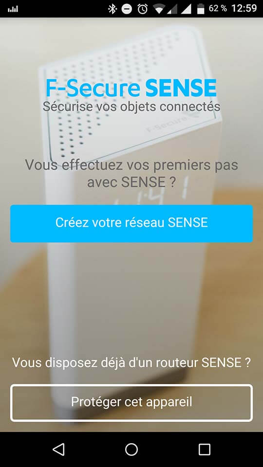 F-SECURE Sense routeur sans Fil Gigabit Ethernet Bi-Bande (2,4 GHz / 5 GHz) Argent, Blanc