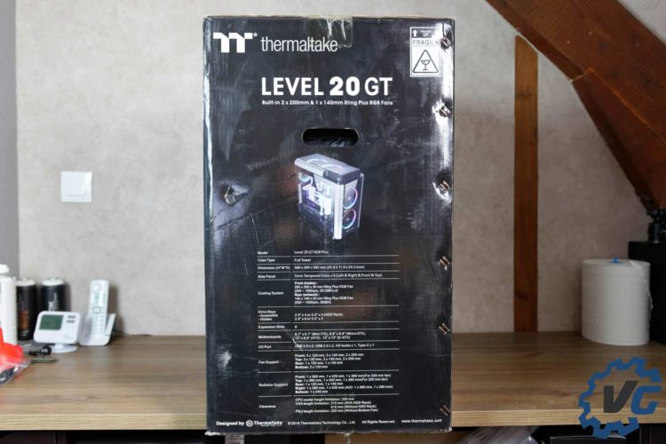 Test boîtier Thermaltake Level 20 GT