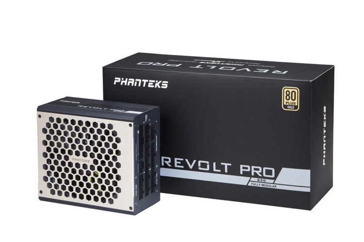 Le packaging de l'alimentation Phanteks Revolt Pro.