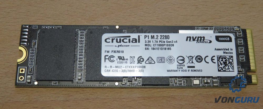 SSD NVMe Crucial P1