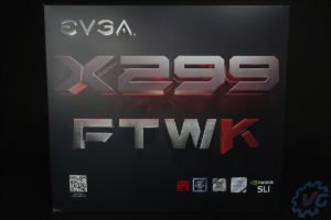 La boite de la carte mère EVGA FTW K X299.