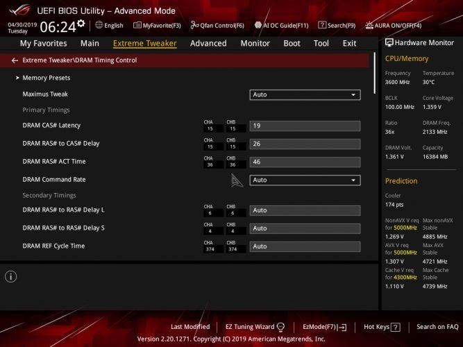 XMP Corsair Dominator Platinum RGB 4266 MHz