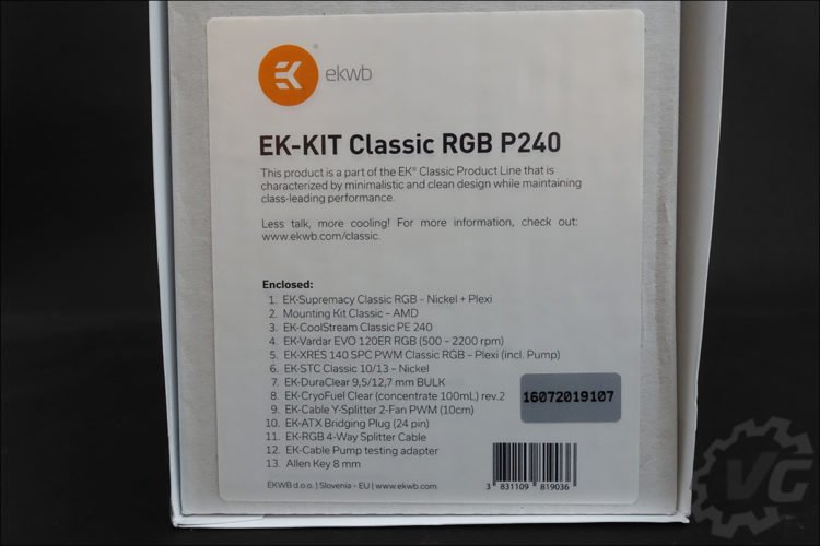 Le kit watercooling custom EK Classic P240