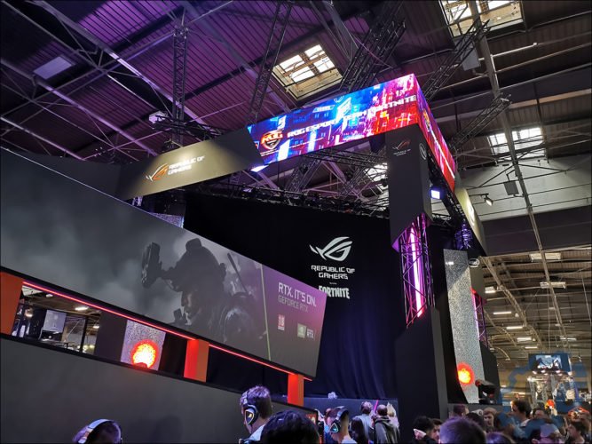Le stand Asus à la Paris Games Week 2019