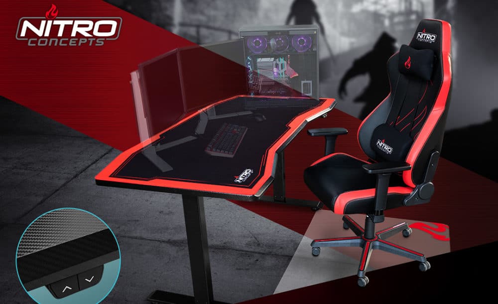 Le gaming desk Nitro Concepts D16M et D16E