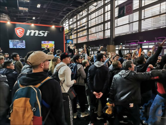Le stand MSI à la Paris Games Week 2019