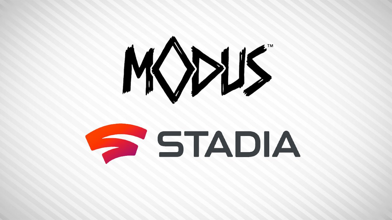 logo Modus Games et Googl Stadia suite à l'annonce de leur association