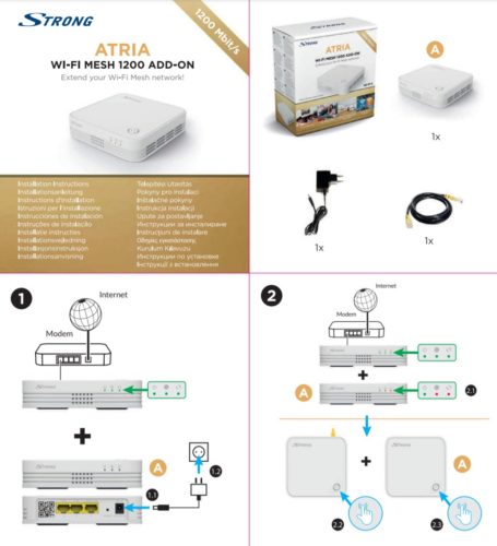 Strong Atria Wi-Fi Mesh 1200 - Instructions d'installation