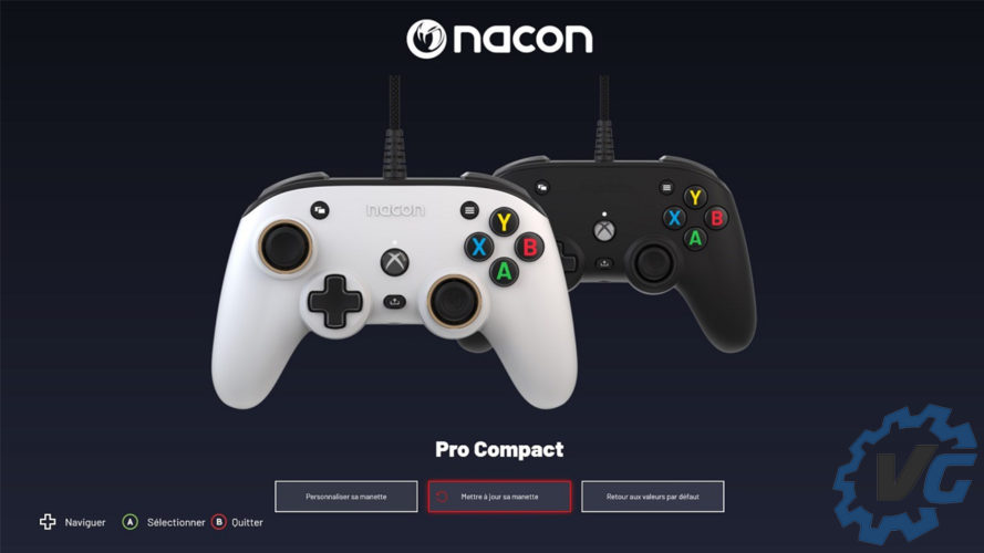 Nacon Pro Compact - Logiciel