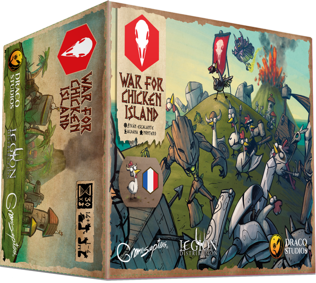 Draco Studios War For Chicken Island 2ème édition – Miniatures Skirmish Jeux De Société Pour Adultes, Stratégie De Jeux De Société D'aventure En...