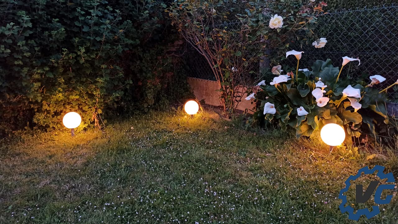 Innr 3x outdoor globe light colour
