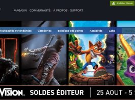 Soldes éditeur Activision Steam