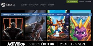 Les jeux signés Activision sont en promo sur Steam ! Soldes éditeur Activision Steam