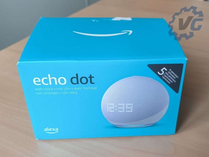 Amazon Echo Dot avec horloge