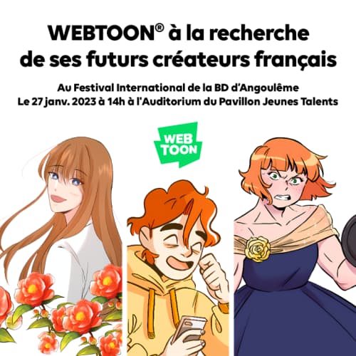 Webtoon annonce sa participation au Festival International de la BD d’Angoulême 2023 !