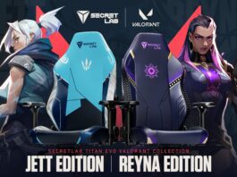 SECRETLAB VALORANT JETT ET REYNA EDITION