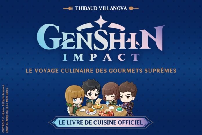 livre de cuisine officiel Genshin Impact